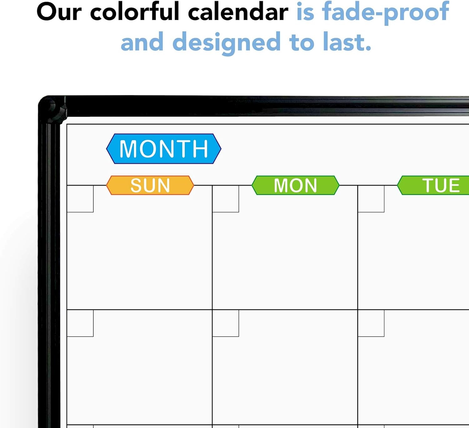 image:imageJILoffice Large Dry Erase Calendar Whiteboard Magnetic White Board Calendar Monthly 60 X 40 Inch Black Aluminum Frame Wall Mounted Board for Office Home and SchoolBlack