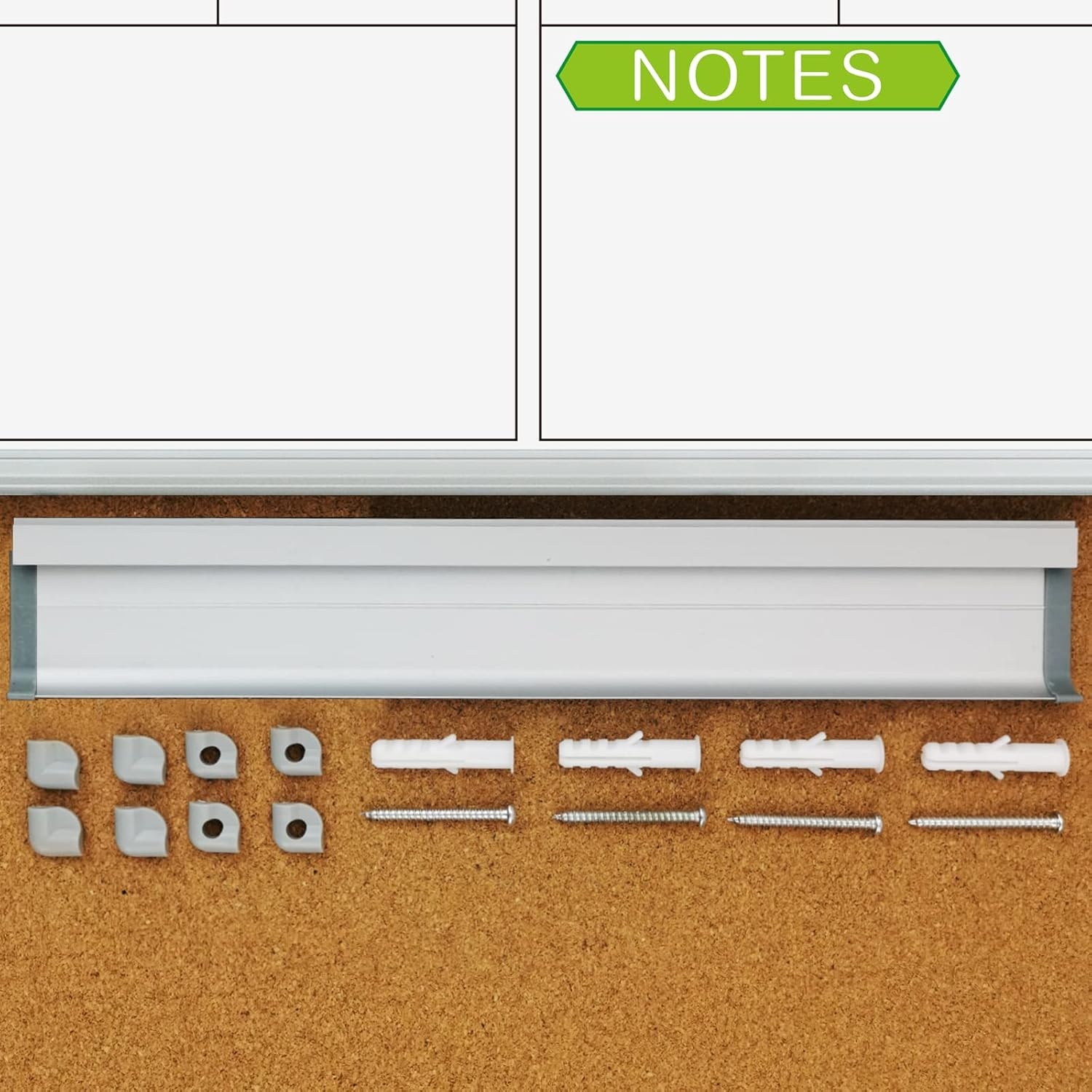 image:imageJILoffice Magnetic Dry Erase Calendar Whiteboard 2 Month White Board Planner 36 X 24 Inch Silver Aluminum Frame Wall Mounted Board for Office Home and SchoolSilver