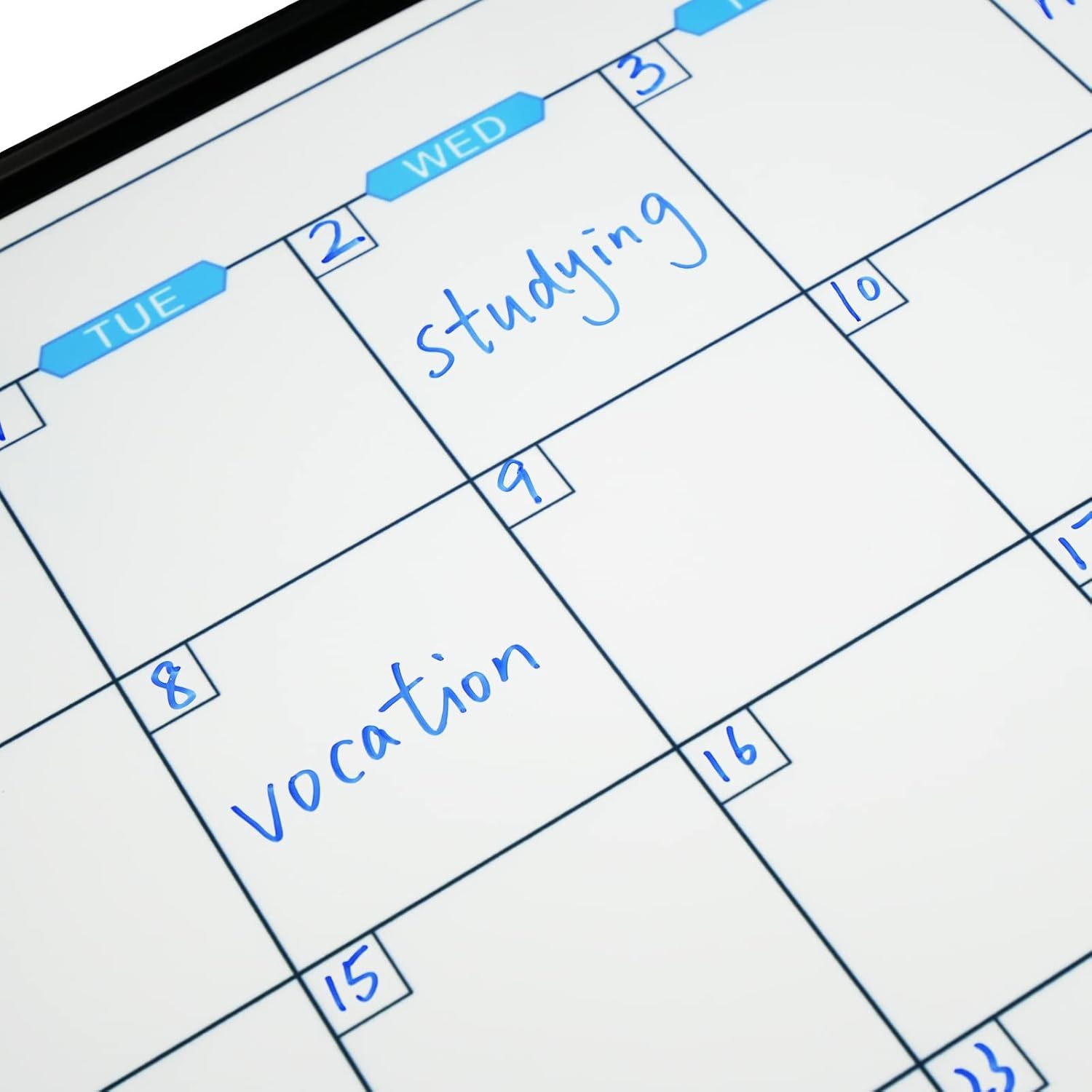 image:imageJILoffice Magnetic Foldable Dry Erase Calendar Whiteboard Combo 2 Month Calendar Board amp White Board 60 X 40 Inch Black Aluminum Frame Wall Mounted Board for Office Home and School48W x 36H