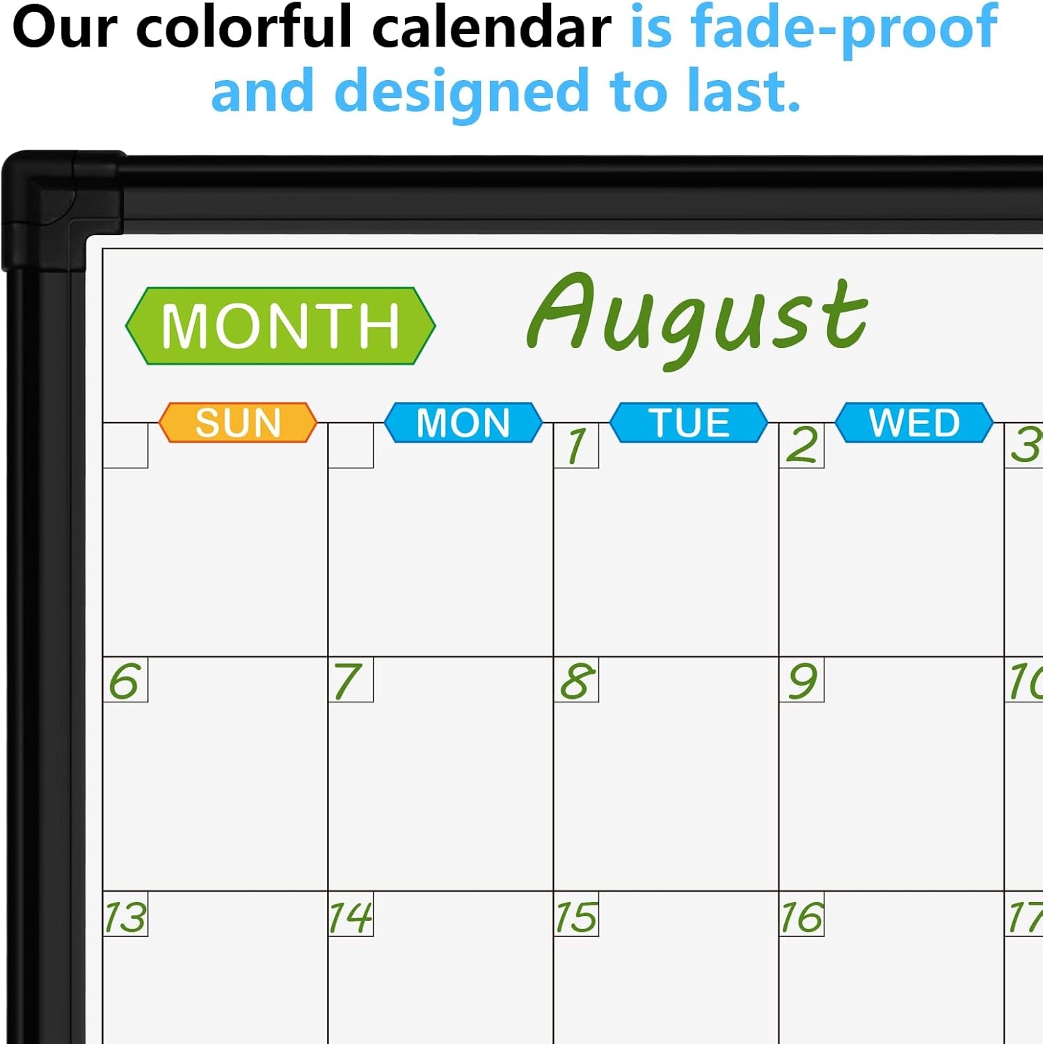 image:imageJILoffice Magnetic Foldable Dry Erase Calendar Whiteboard Combo 2 Month Calendar Board amp White Board 60 X 40 Inch Black Aluminum Frame Wall Mounted Board for Office Home and School20x 28