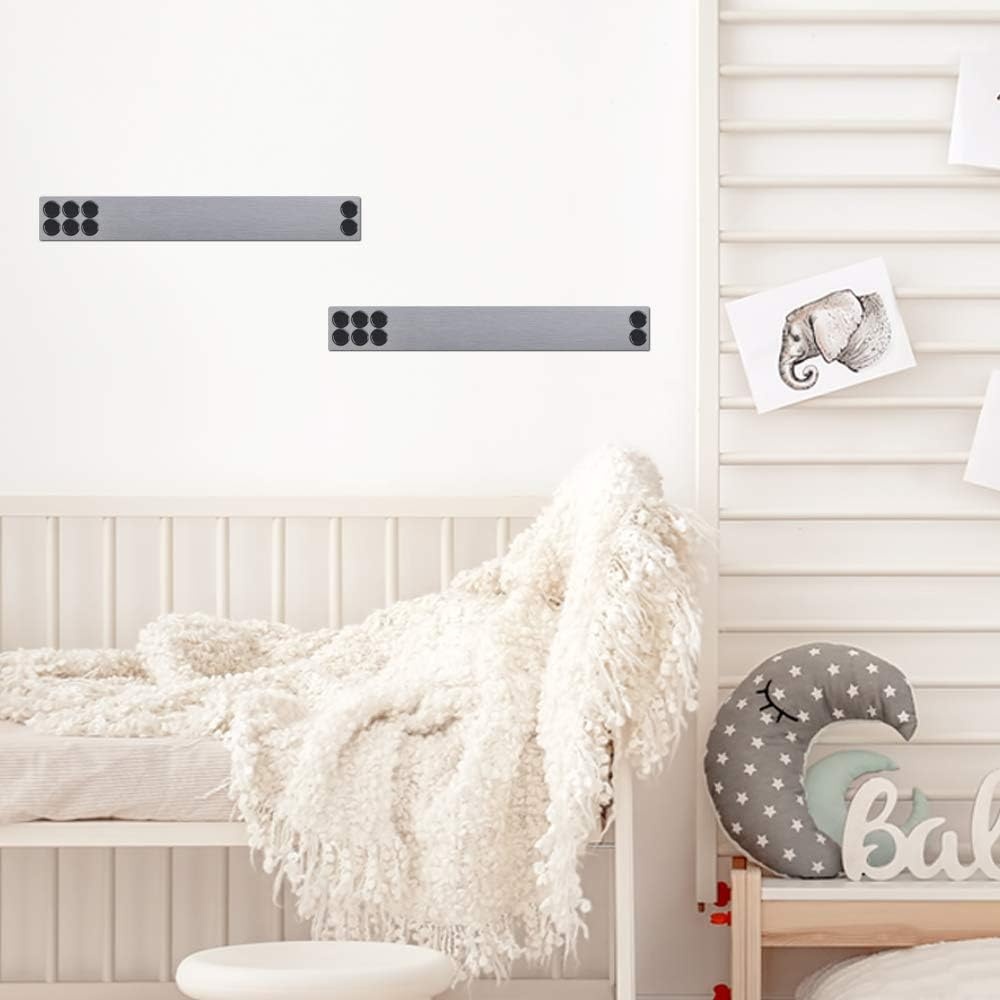 image:imageJILoffice Magnetic Strip Bulletin Board Bar 2 Pieces 2 x 15 Inch for Office Home and School
