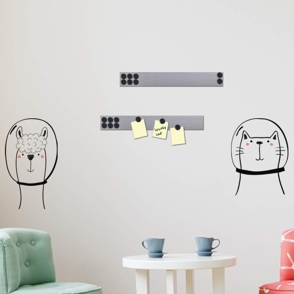 image:imageJILoffice Magnetic Strip Bulletin Board Bar 2 Pieces 2 x 15 Inch for Office Home and School
