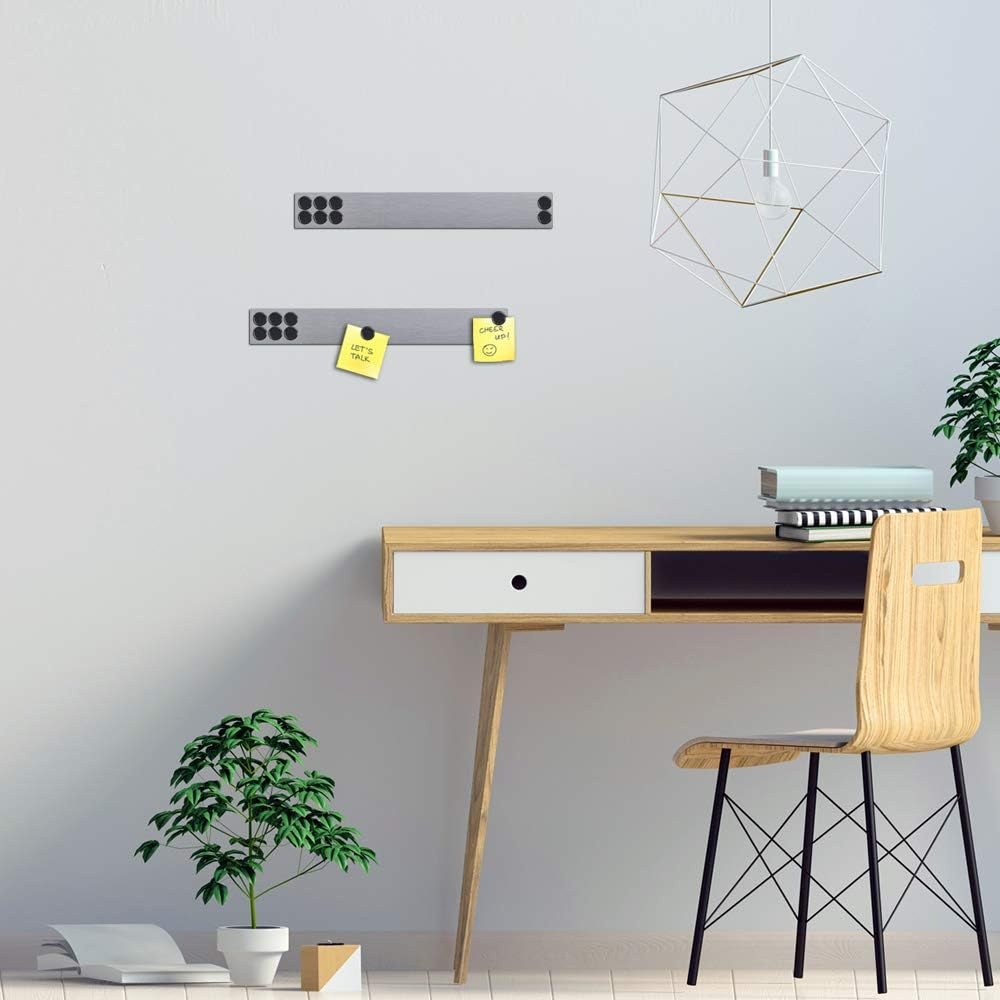 image:imageJILoffice Magnetic Strip Bulletin Board Bar 2 Pieces 2 x 15 Inch for Office Home and School