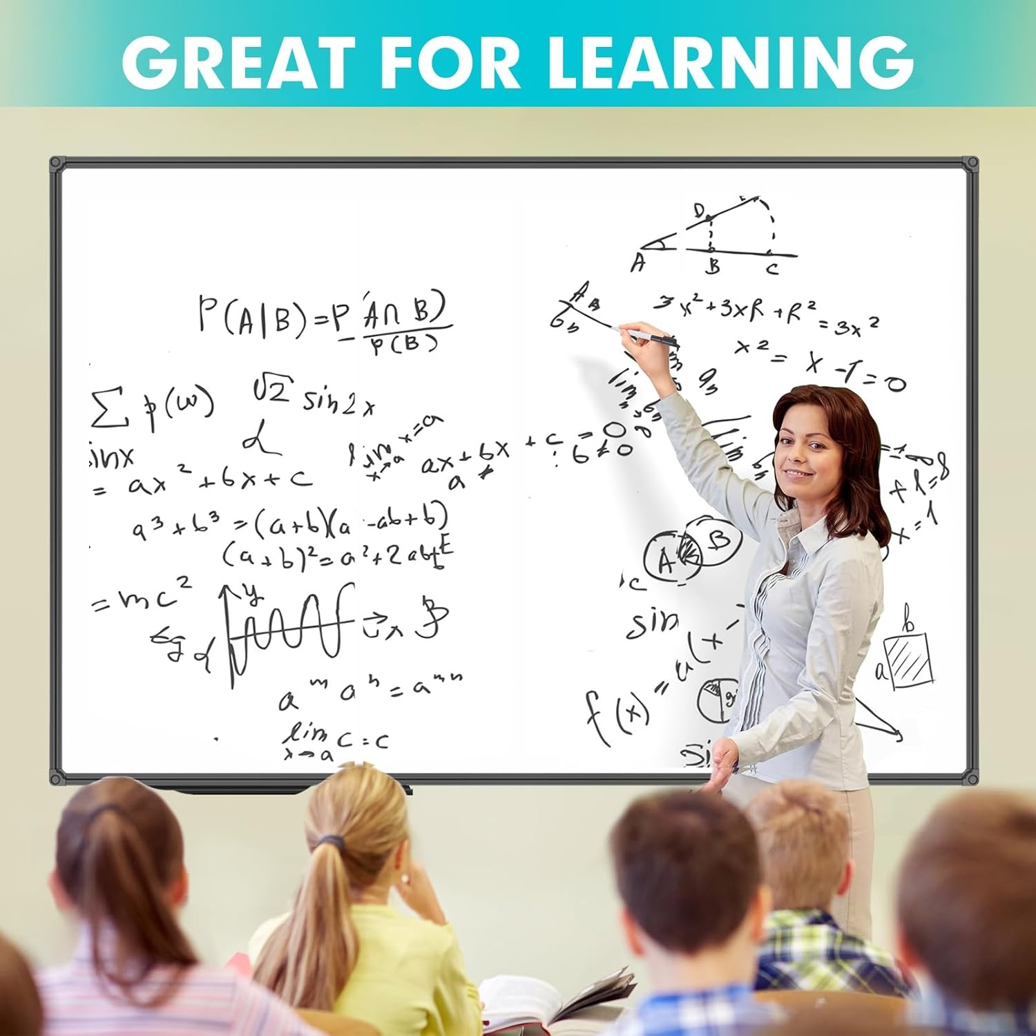 image:imageJILoffice Magnetic WhiteboardWhite Board Dry Erase Board 36 x 24 Inch Black Aluminum Frame Wall Mounted Board for Office Home and SchoolBlack