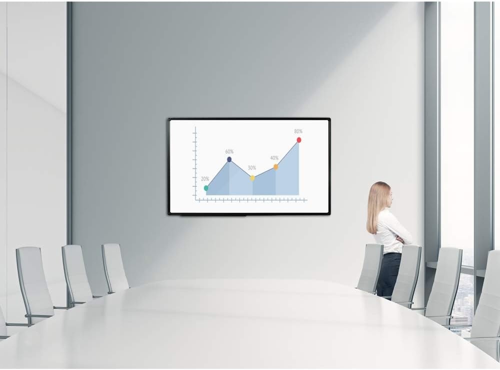image:imageJILoffice Magnetic WhiteboardWhite Board Dry Erase Board 36 x 24 Inch Black Aluminum Frame Wall Mounted Board for Office Home and SchoolBlack