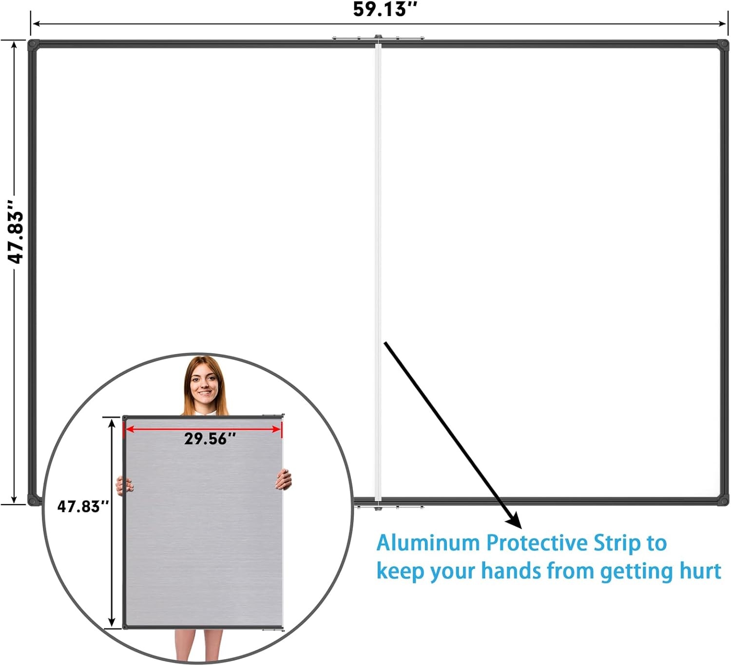 image:imageJILoffice Magnetic WhiteboardWhite Board Dry Erase Board 36 x 24 Inch Black Aluminum Frame Wall Mounted Board for Office Home and SchoolBlack