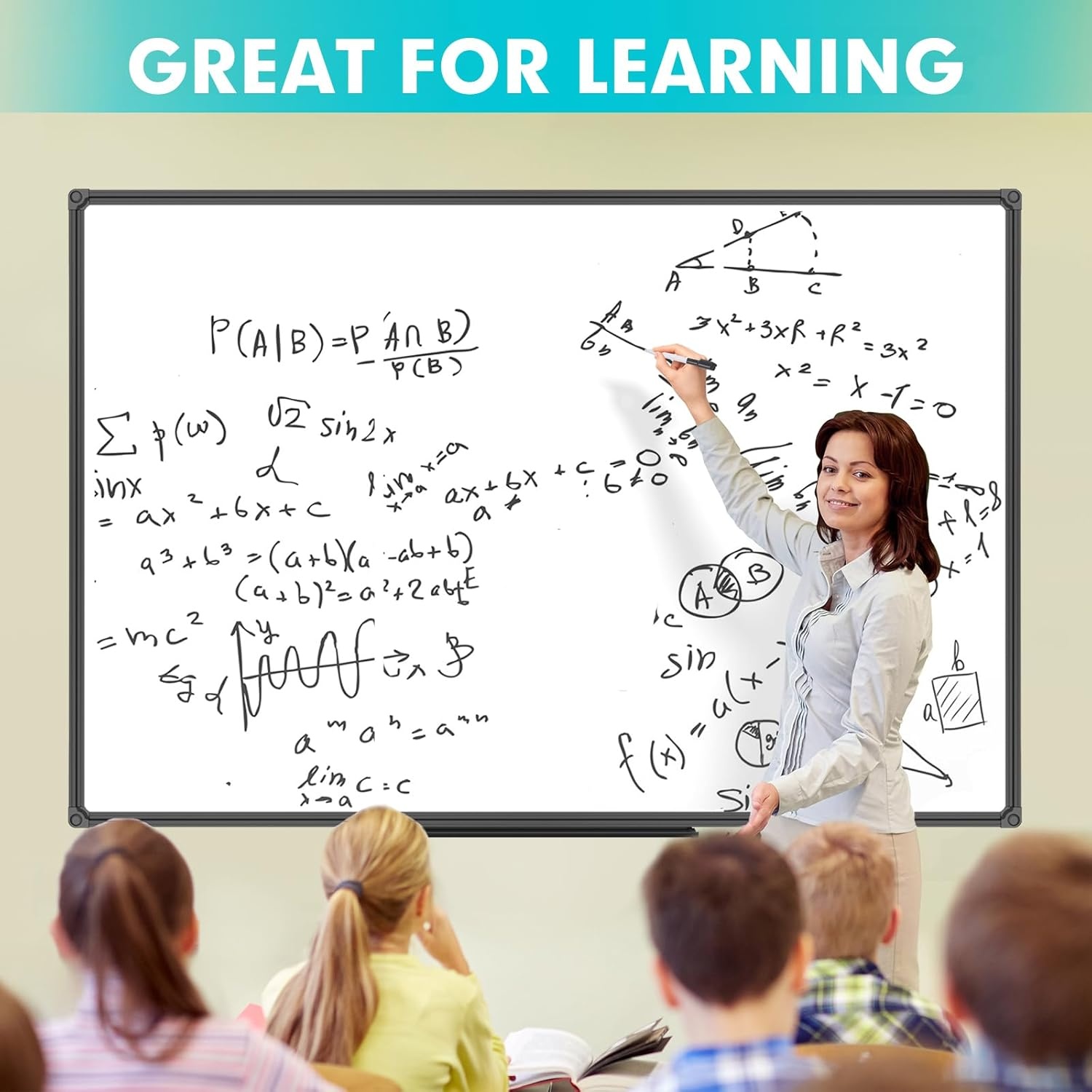 image:imageJILoffice Magnetic WhiteboardWhite Board Dry Erase Board 36 x 24 Inch Black Aluminum Frame Wall Mounted Board for Office Home and SchoolBlack