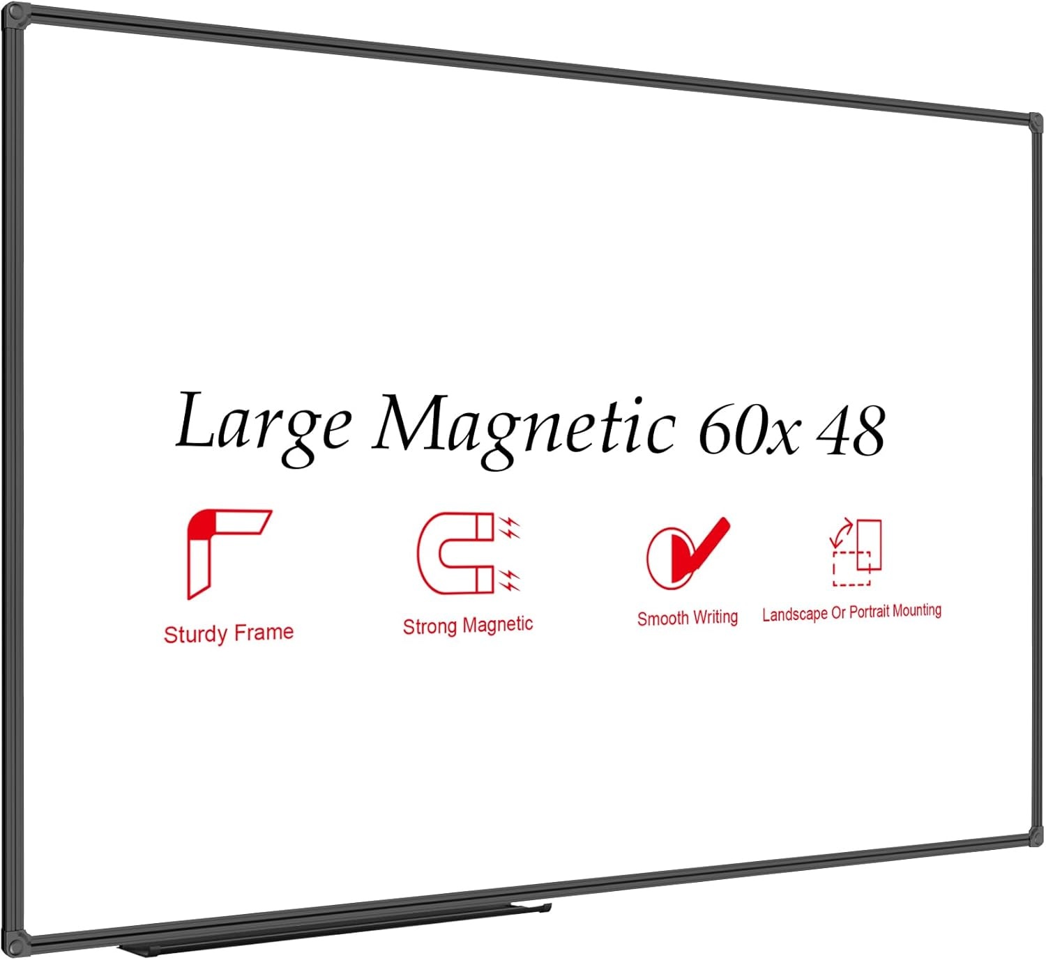image:imageJILoffice Magnetic WhiteboardWhite Board Dry Erase Board 36 x 24 Inch Black Aluminum Frame Wall Mounted Board for Office Home and SchoolBlack
