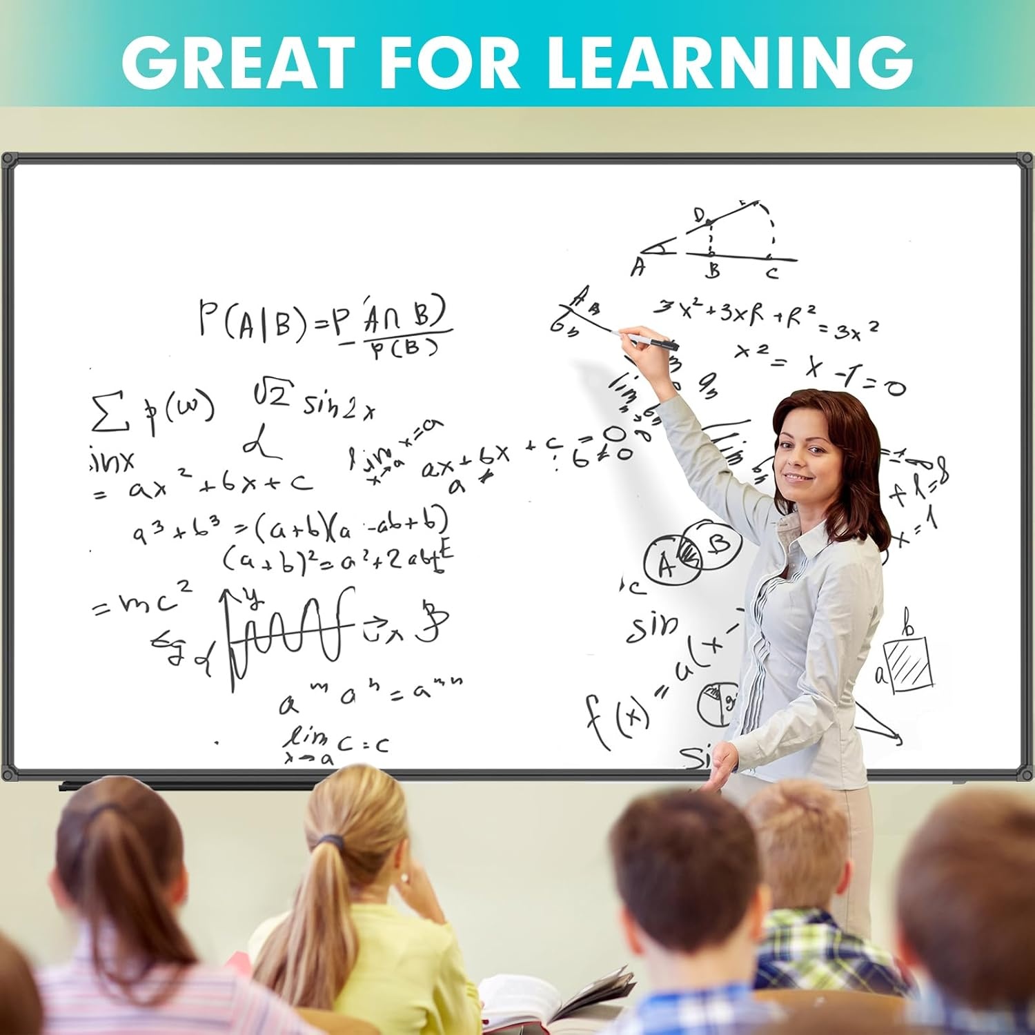 image:imageJILoffice Magnetic WhiteboardWhite Board Dry Erase Board 36 x 24 Inch Black Aluminum Frame Wall Mounted Board for Office Home and SchoolBlack