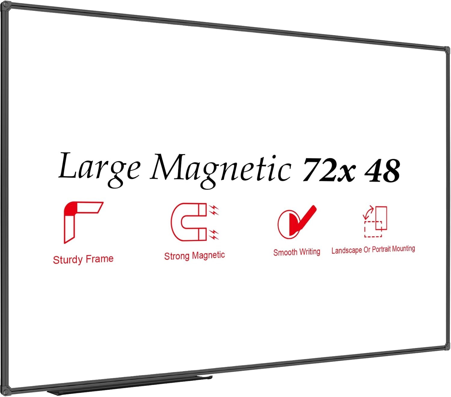 image:imageJILoffice Magnetic WhiteboardWhite Board Dry Erase Board 36 x 24 Inch Black Aluminum Frame Wall Mounted Board for Office Home and SchoolBlack