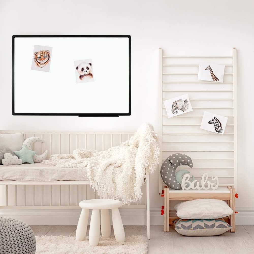 image:imageJILoffice Magnetic WhiteboardWhite Board Dry Erase Board 36 x 24 Inch Black Aluminum Frame Wall Mounted Board for Office Home and SchoolBlack