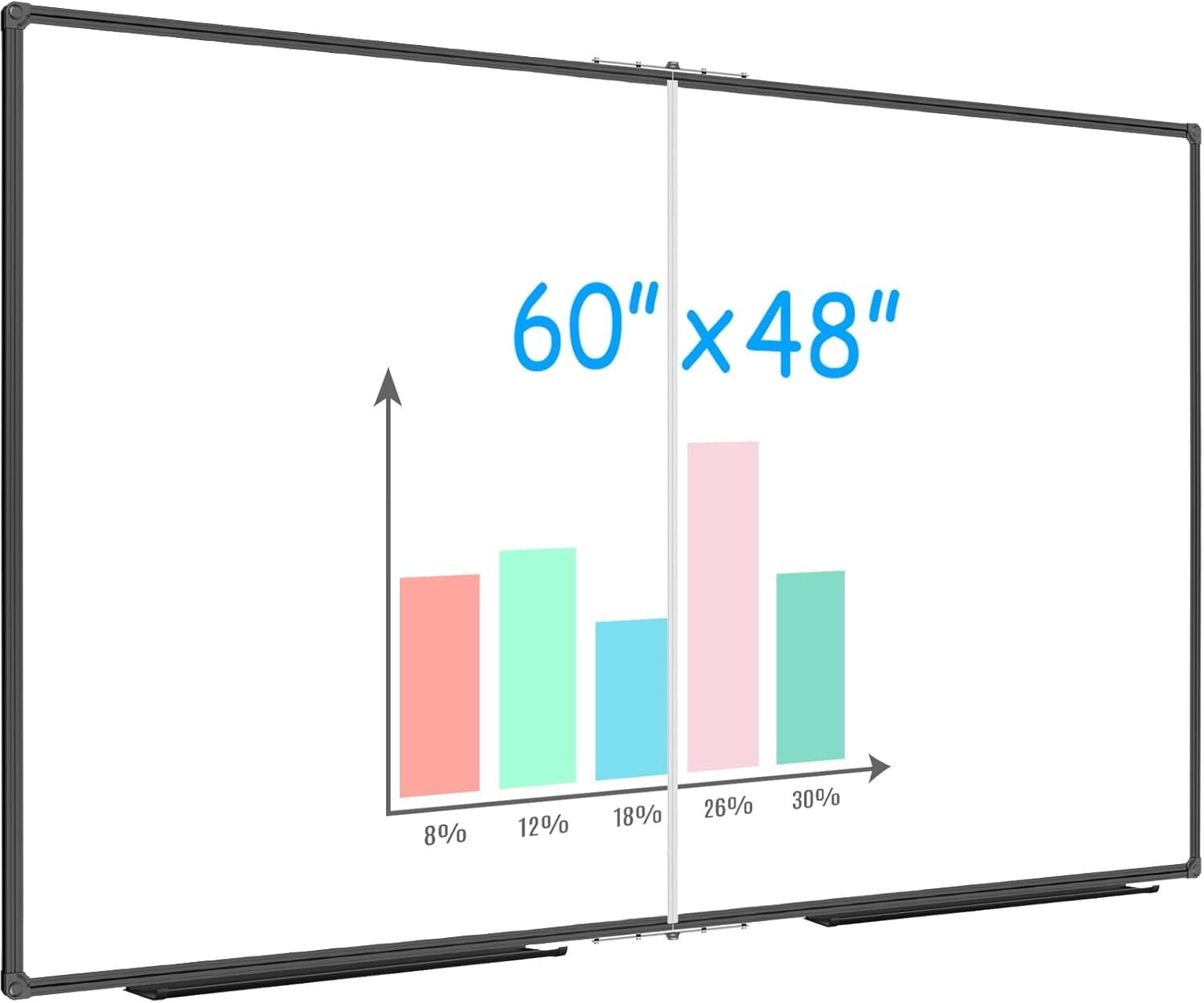 image:imageJILoffice Magnetic WhiteboardWhite Board Dry Erase Board 36 x 24 Inch Black Aluminum Frame Wall Mounted Board for Office Home and SchoolBlack