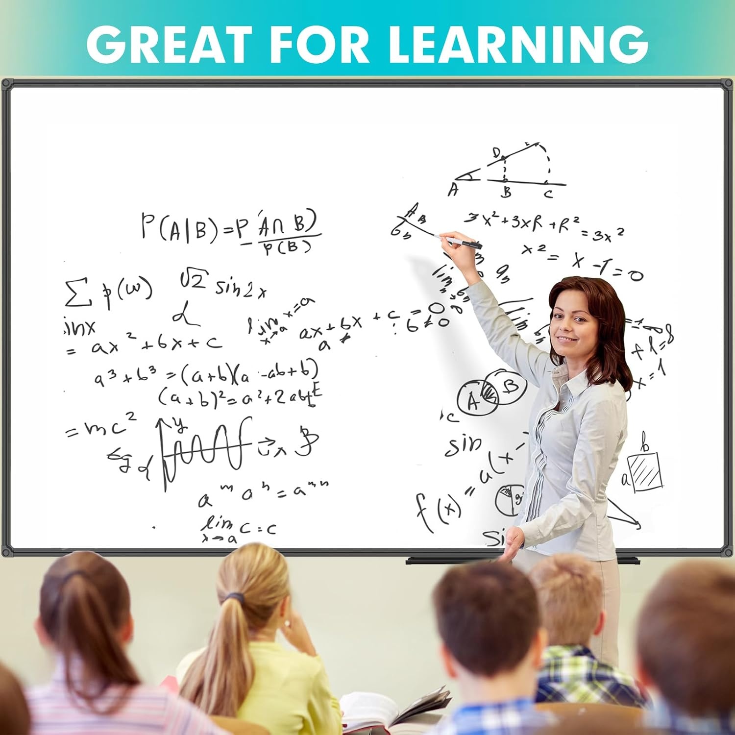 image:imageJILoffice Magnetic WhiteboardWhite Board Dry Erase Board 36 x 24 Inch Black Aluminum Frame Wall Mounted Board for Office Home and SchoolBlack