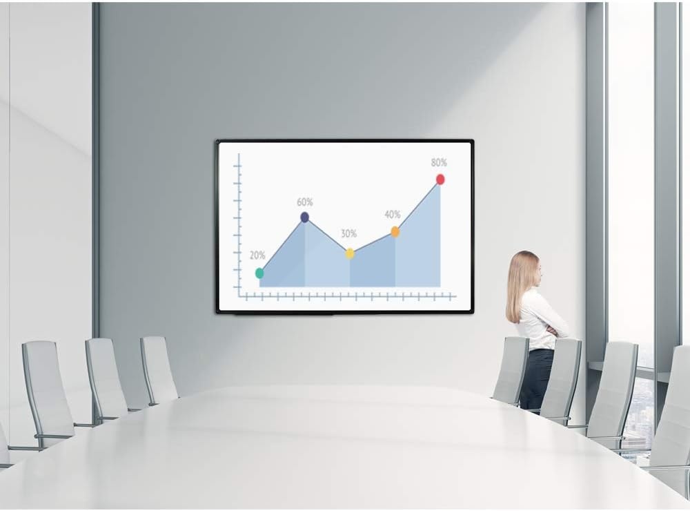 image:imageJILoffice Magnetic WhiteboardWhite Board Dry Erase Board 36 x 24 Inch Black Aluminum Frame Wall Mounted Board for Office Home and SchoolBlack