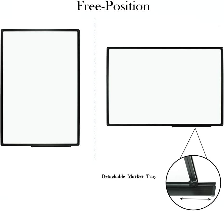 image:imageJILoffice Magnetic WhiteboardWhite Board Dry Erase Board 36 x 24 Inch Black Aluminum Frame Wall Mounted Board for Office Home and SchoolBlack