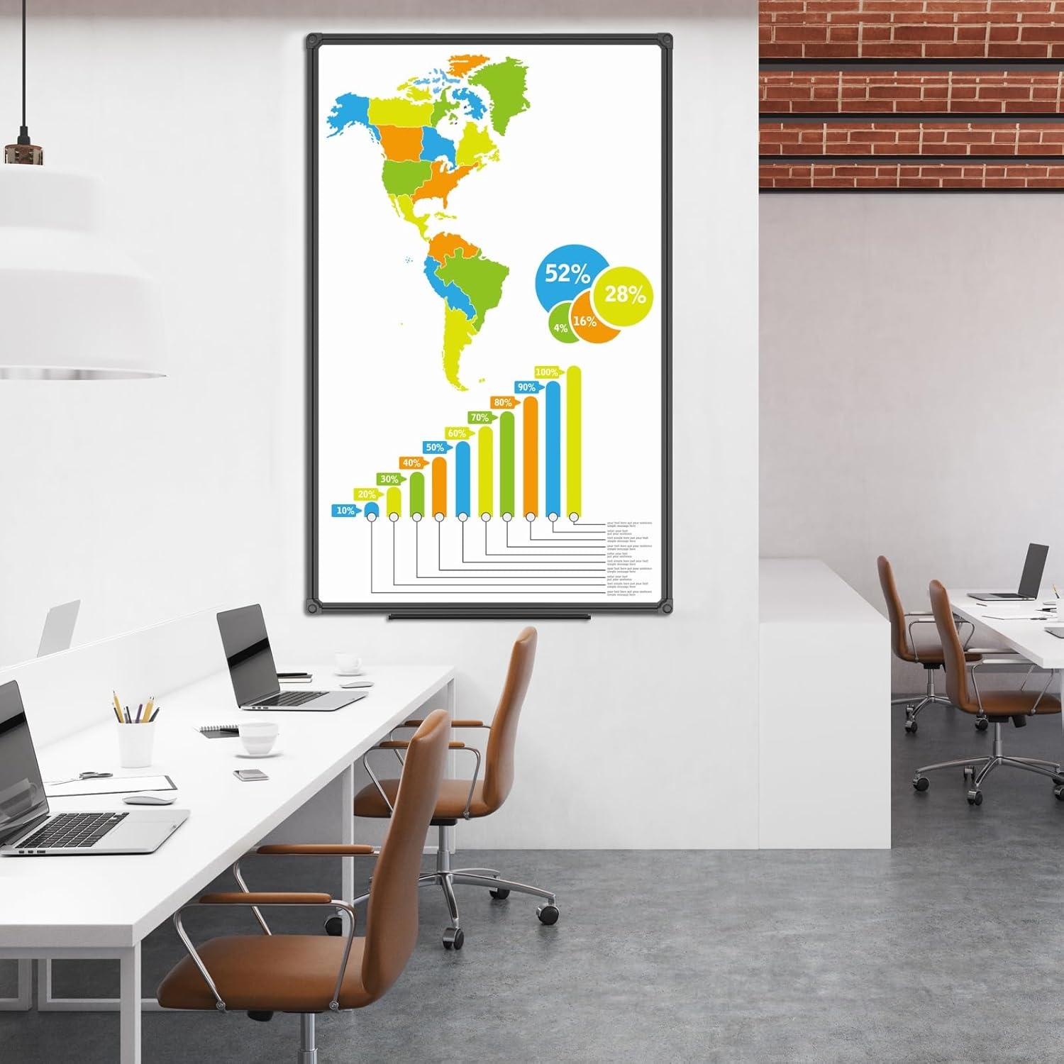 image:imageJILoffice Magnetic WhiteboardWhite Board Dry Erase Board 36 x 24 Inch Black Aluminum Frame Wall Mounted Board for Office Home and SchoolBlack