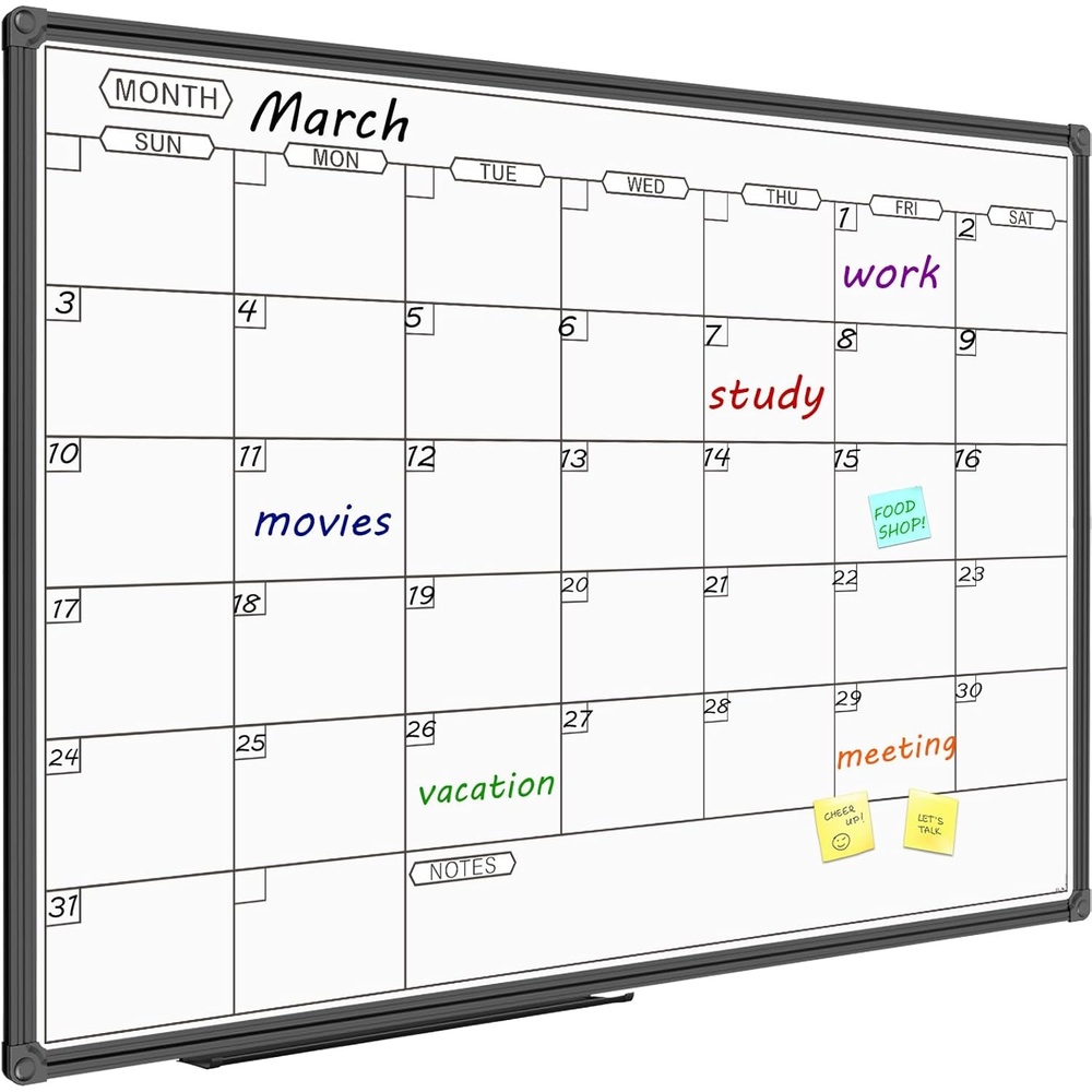 image:imageJILoffice Magnetic WhiteboardWhite Board Dry Erase Board 36 x 24 Inch Black Aluminum Frame Wall Mounted Board for Office Home and SchoolBlack