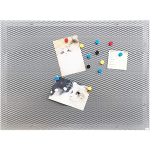 image:imageJILoffice Bulletin Board Magnetic Board 24 x 18 Inch Great Wall Mounting Board with 40 Magnets Decorative Board for Photos and MessagesSilver
