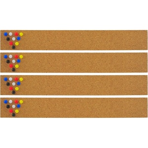 image:imageJILoffice Cork Strip Bulletin Bar 2 x 15 Inch 4 Pieces for Office Home and School