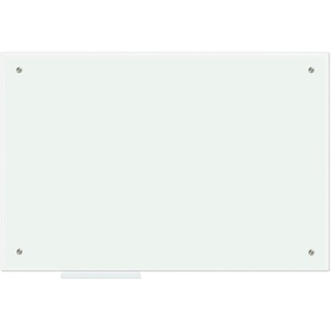 image:imageJILoffice Magnetic Glass Whiteboard 36 x 24 Inch Glass Dry Erase Board Wall Mounted Frameless with Marker Tray and 4 Magnets for Office Home and School
