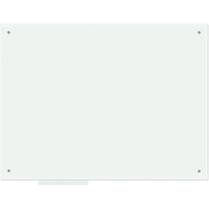 image:imageJILoffice Magnetic Glass Whiteboard 48 x 36 Inch Glass Dry Erase Board Wall Mounted Frameless with Marker Tray and 4 Magnets for Office Home and School