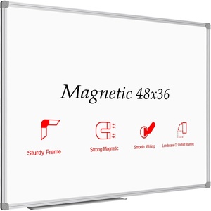 image:imageJILoffice Magnetic WhiteboardWhite Board Dry Erase Board 36 x 24 Inch Black Aluminum Frame Wall Mounted Board for Office Home and SchoolSilver